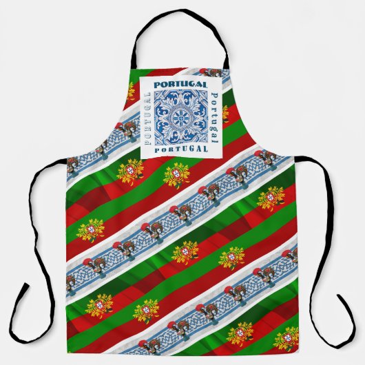 Portugees design All-Over Print Schort (Voorkant)