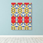 Portugees design canvas afdruk (Insitu (Houten vloer))