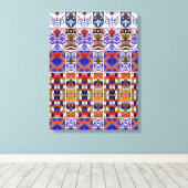 Portugees design canvas afdruk (Insitu (Houten vloer))