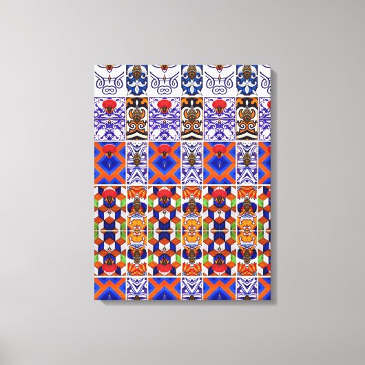 Portugees design canvas afdruk (Voorkant)