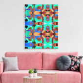 Portugees design canvas print (Insitu (Woonkamer))