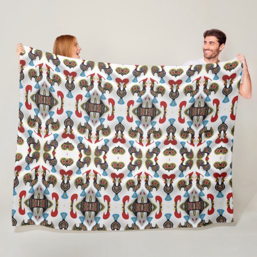 Portugees design fleece deken (In situ)