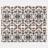Portugees design fleece deken (Voorkant (Horizontaal))