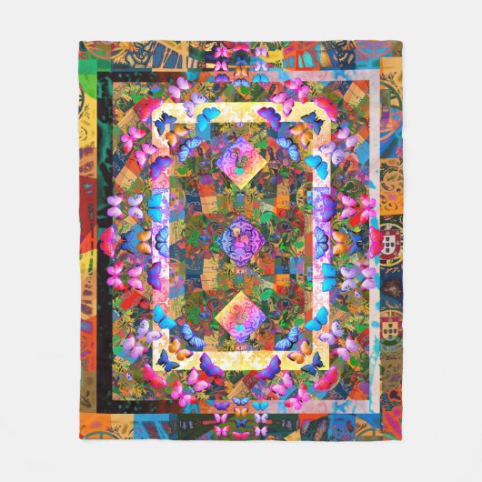 Portugees design fleece deken (Voorkant)