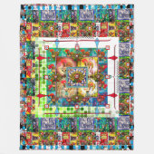 Portugees design fleece deken (Voorkant)