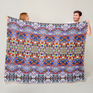 Portugees design fleece deken