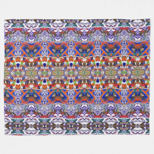 Portugees design fleece deken (Voorkant (Horizontaal))