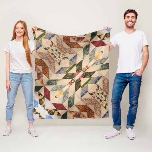 Portugees design fleece deken (In situ)