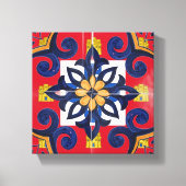 Portugees design Houten Muurkunst Canvas Afdruk (Voorkant)