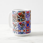 Portugees design koffiemok (Voorkant links)