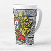 Portugees design latte mok (Rechterhoek)