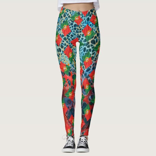 Portugees design leggings (Voorkant)