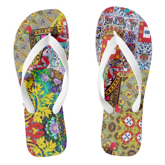 Portugees design Paar Teenslippers (Voetbed)
