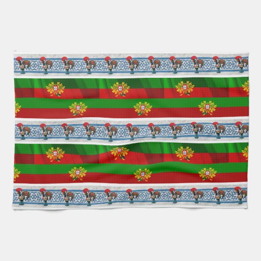 Portugees design theedoek (Horizontaal)