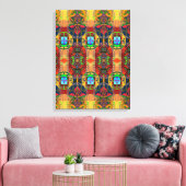 Portugees design Uitgerekt Canvas (Insitu (Woonkamer))