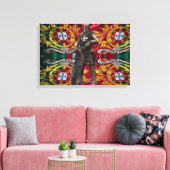 Portugees design Uitgerekt Canvas (Insitu (Woonkamer))