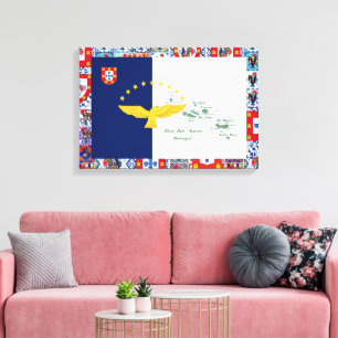 Portugees design Uitgerekt Canvas Afdruk