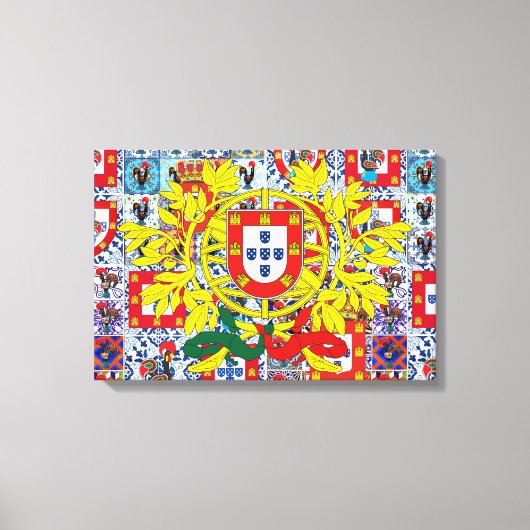 Portugees design Uitgerekt Canvas Afdruk (Voorkant)