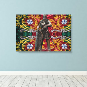 Portugees design Uitgerekt Canvas Afdruk