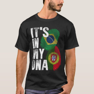 Portugees en Braziliaans erfgoed van de Mix DNA-vl T-shirt