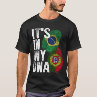 Portugees en Braziliaans erfgoed van de Mix DNA-vl T-shirt