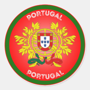 Portugees Erfgoed Embleem Ronde Sticker