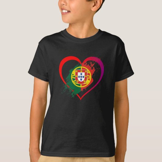 Portugees hart t-shirt (Voorkant)