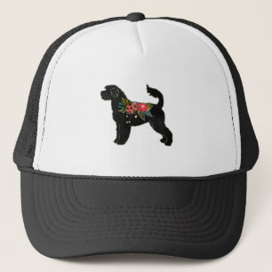 Portugees Hondenras Boho Floral Silhouette Trucker Pet