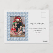 Portugees Kersthuis met Rooster Groeten Briefkaart (Achterkant)