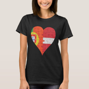 Portugees Lets Vlaggenhart T-shirt