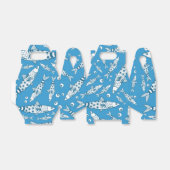 Portugees Lissabon Sardines Pattern Azulejos Blue Bedankdoosjes (Uitgevouwen)