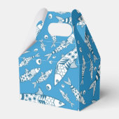 Portugees Lissabon Sardines Pattern Azulejos Blue Bedankdoosjes (Voorkant Zijde)