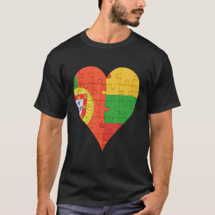 Portugees Litouws vlaghart T-shirt