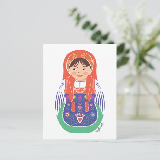 Portugees Matryoshka Briefkaart (Staand voorkant)