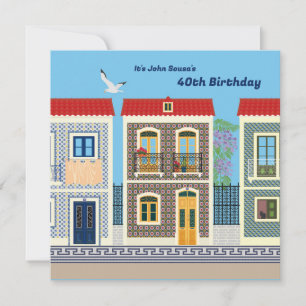 Portugees mooie huizen met tegels of azulejos