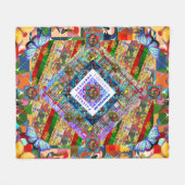 Portugees ontwerp Fleece Deken (Voorkant (Horizontaal))