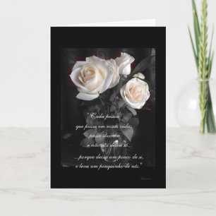 Portugees: Poema de Condolencias Kaart