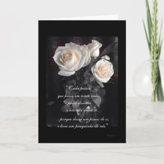 Portugees: Poema de Condolencias Kaart