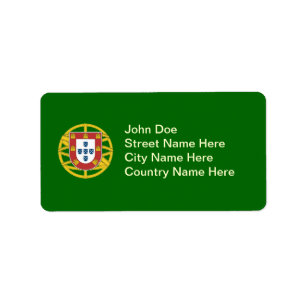 Portugees schild etiket