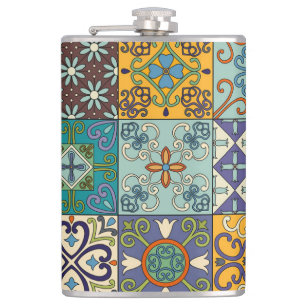 Portugees Talavera Tegel Design Heupfles