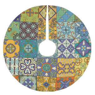 Portugees Talavera Tegel Design Kerstboom Rok