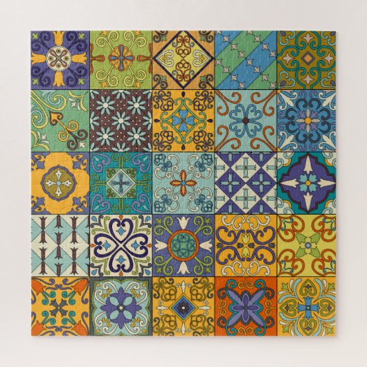 Portugees Talavera Tegel Design Legpuzzel (Verticaal)