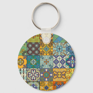 Portugees Talavera Tegel Design Sleutelhanger