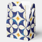 Portugees tegels - Azulejo Pattern-ontwerp Bedankdoosjes (Geopend)