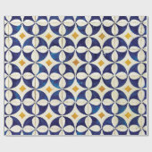Portugees tegels - Azulejo Pattern-ontwerp Cadeaupapier (Vlak)