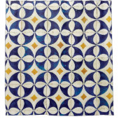 Portugees tegels - Azulejo Pattern-ontwerp Douchegordijn (Voorkant)