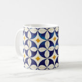 Portugees tegels - Azulejo Pattern-ontwerp Koffiemok (Voorkant links)