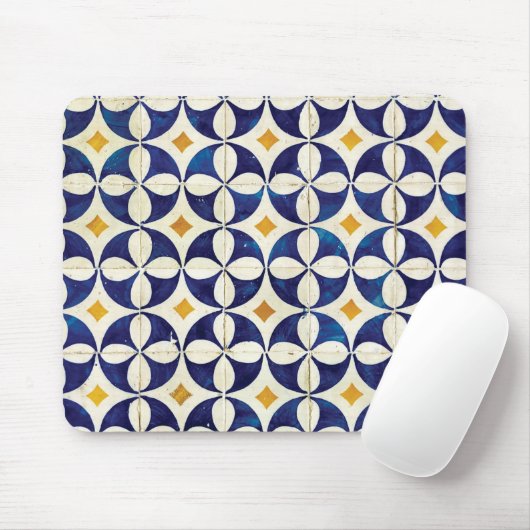 Portugees tegels - Azulejo Pattern-ontwerp Muismat (Met muis)