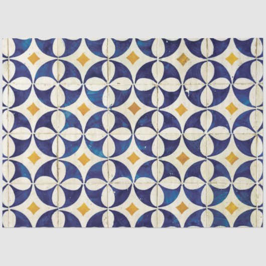 Portugees tegels - Azulejo Pattern-ontwerp Tissuepapier (Voorkant)