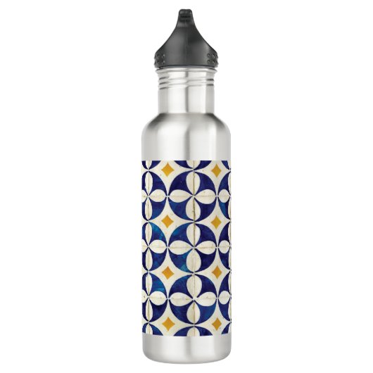 Portugees tegels - Azulejo Pattern-ontwerp Waterfles (Rechts)